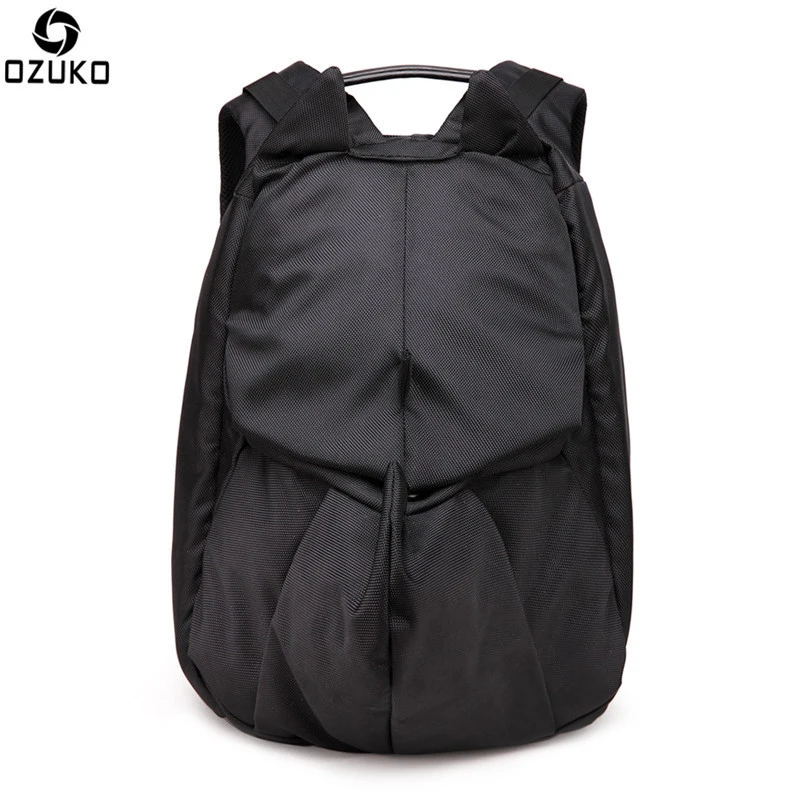 

Ozuko brand men's backpack Creative travel backpack Men's multi-function Oxford cloth computer bag School student bag casual bag