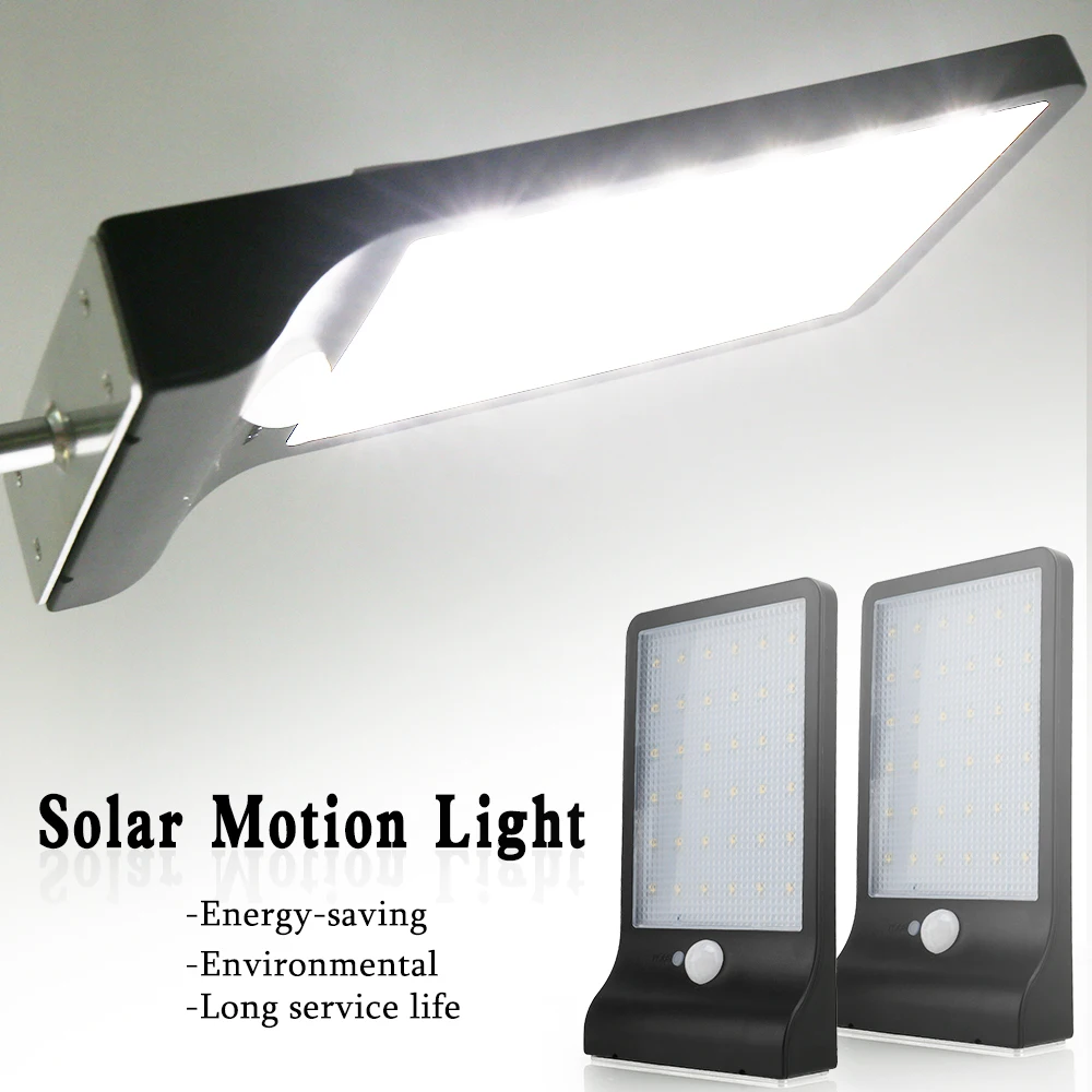 Sensor de Movimento Solar ao ar Livre à Prova Água da Parede do Jardim Luz de Segurança Lâmpadas Solares Leds 265v Levou Iluminação d' Quintal Deck 1-ac85 4pcs 36 4 de Movimento 265V LEVOU Iluminação Solar Ao