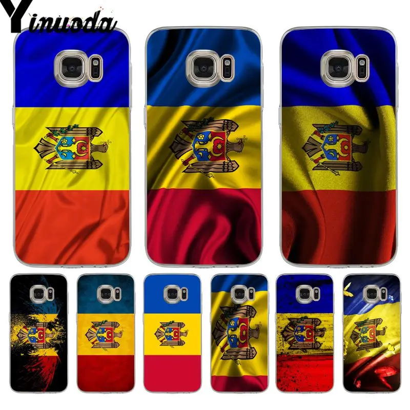 Yinuoda мир летающих флаг Молдовы MD баннер Прозрачный чехол для телефона для samsung galaxy S9 S7 S6 edge plus S5 S9 S8 plus