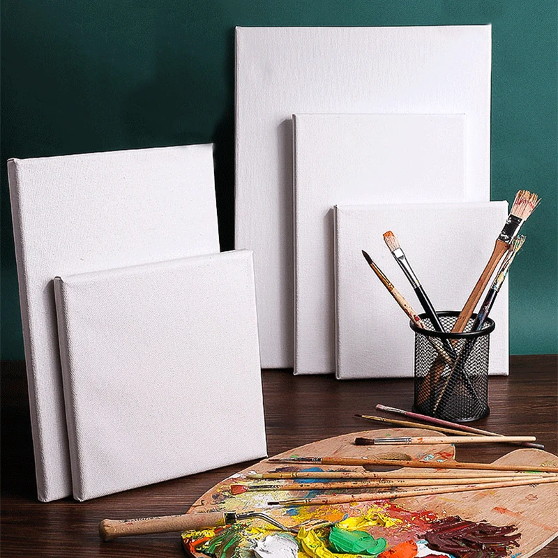 10 Pieces Cotton Wood Frame For Canvas Oil Painting Artist Painting Canvas Blank Cotton Canvas ...