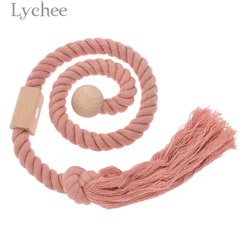Lychee Life 1 пара бахромой веревка стяжка для штор спины магнитные пряжки для занавесок домашние аксессуары для украшения штор