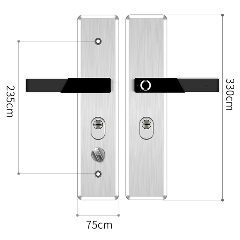 Нержавеющая сталь отпечаток пальца головка полупроводниковый отпечаток пальца замок умный дверной замок автоматический Безопасный электронный дверной замок