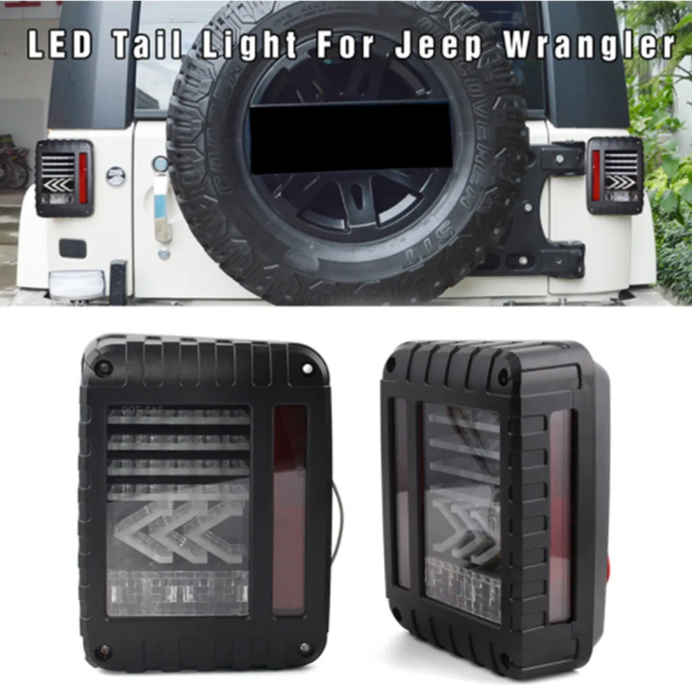 LED Arrow Design Tail Lights with Red LED Brake Tail Lights Assembly