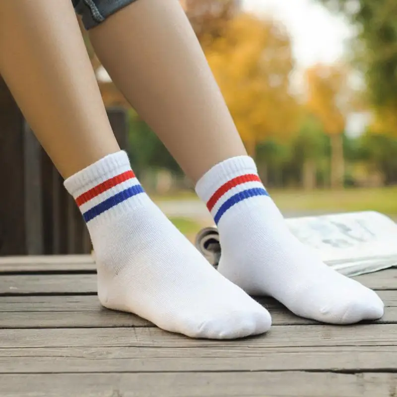 

Unisex Sports Wear Socks Adult One Pair Striped Sport Football Socks Hiking Climbing Camping Foot Wearing