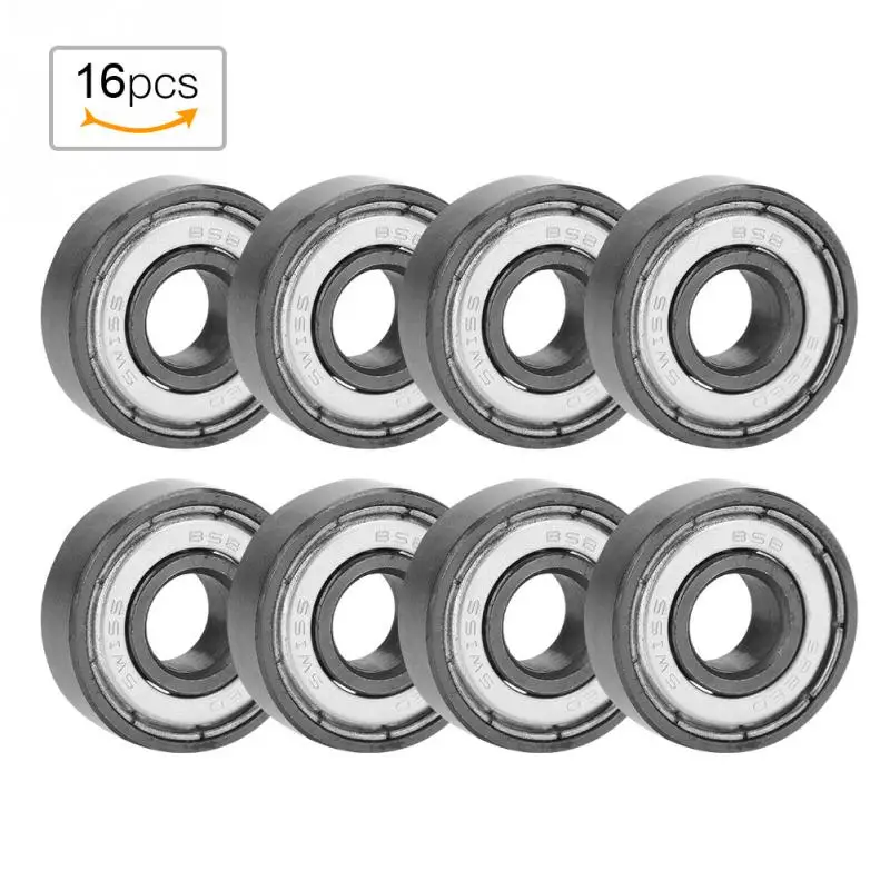 Buy 16pcs Stainless Steel Roller Skate Bearing High