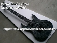 China Custom Shop Grau Steppjacke Gitarre Körper 7 String E-gitarre Linkshänder Erhältlich