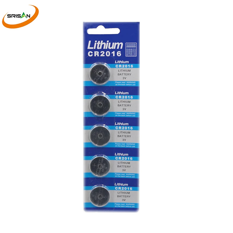 

5x/card 5pcs CR2016 3V Lithium Battery DL2016 ECR2016 LM2016 BR2016 CR 2016 Button Coin Batteries