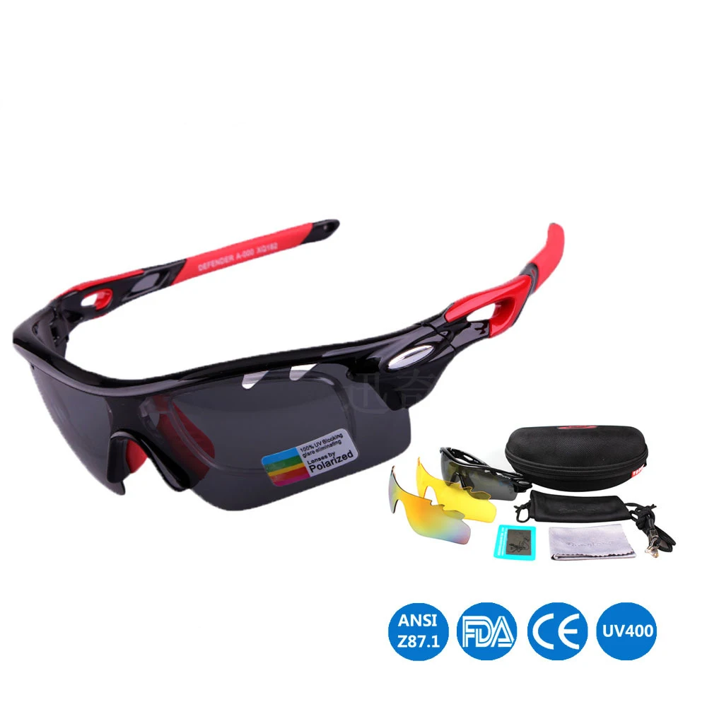 Eyewear Outdoor Goggles Polarized Anti UV Bike Glasses Men Women Sports Sunglasses 5 Lens F182