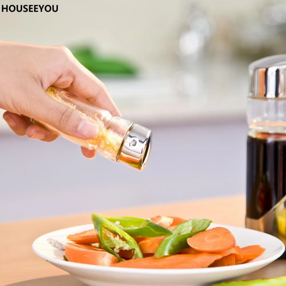 Durable Kitchen Glass Oil Vinegar Salt Pepper Seasoning Gravy