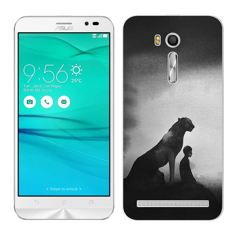 Чехол для Asus Zenfone Go ZB552KL мягкие чехлы из ТПУ силиконовые сумки с рисунком