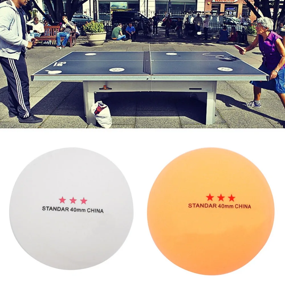 Мячи для пинг-понга 50 шт. 3 звезды стандарт 40 мм Олимпийский Настольный теннис оранжевые мячи для пинг-понга игры