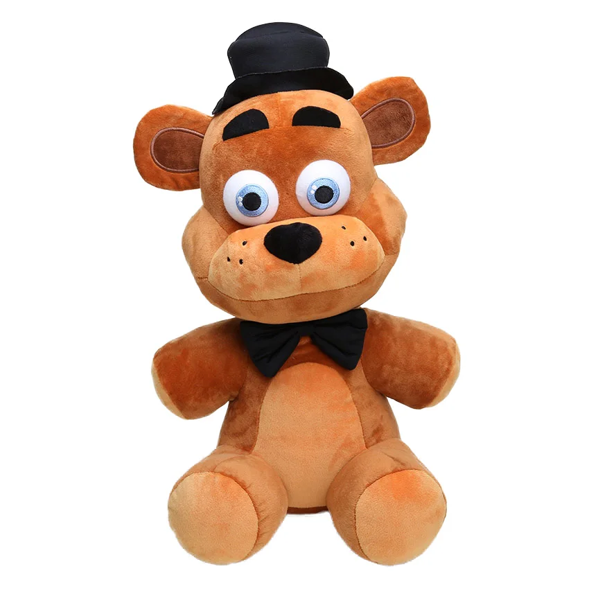 15 см-45 см Five Nights at Freddy's плюшевые игрушки FNAF кошмар красный Foxy Freddy Fazbear плюшевый брелок-подвеска мягкая кукла - Цвет: 45cm brown bear