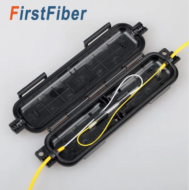 

10 pcs FTTH Fiber protective Box Drop cable waterproof protection box fiber Protection box tube Heat shrinkable tube