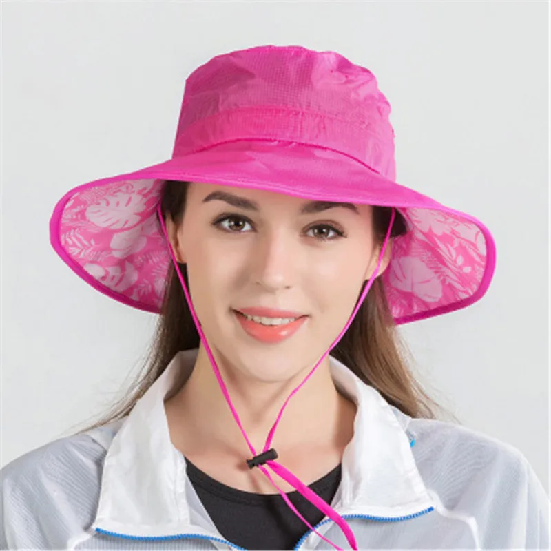 New men women foldable bucket hats breathable waterproof sun hats