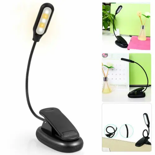 led clip book light