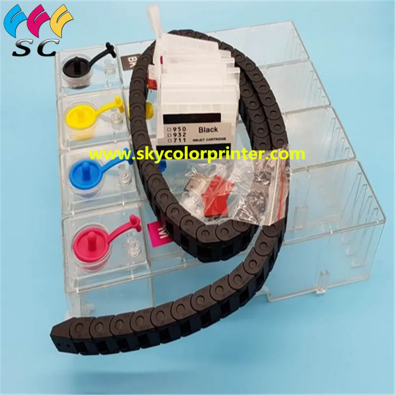 

For HP 711 Continuous Ink Supply System CISS Ink Tank For HP Officejet T120 T520 hose chain Printer 1000ML tank with chip