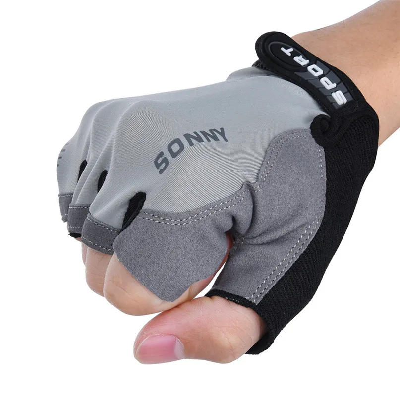 Cycling Bike Half Finger Gloves Skidproof Breathable MTB Mountain Sweat Mesh Bicycle Gloves Men Women Sports Cycling Clothing #2 (10)