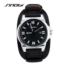 Sinobi homens esportes militares relógios de pulso pulseira de couro relogio masculino exército genebra quartzo relógio erkek saatler 2017 horloge g01