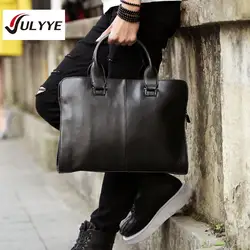 Yulyye Новый высокое качество Для мужчин Повседневное Портфели Бизнес сумка кожаная Курьерские сумки компьютер сумки мешок Для Мужчин's