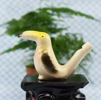 

500pcs Vintage Style Handmade Dropship Water Bird Whistle Clay Birds Ceramic Glazed Peacock Whistle Christmas Party Gift SL7096