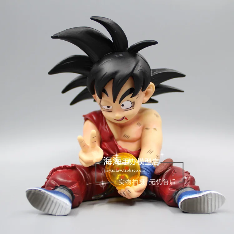 

Vogue Son Goku Gokou Kakarotto Battle Damage Hard to Win Toriyama Akira Comic Anime Dragon Ball GK Figure Model Toys