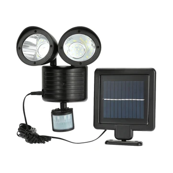 

IP65 Solar Powered LED Spotlight Garden Lights With Human Body Induction Solar Wall Lamp Christmas Home Yard Decoration Lights