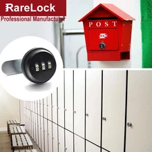 Rarelock JA17 Combination Cam Cabinet Lock Black Digital Password for Storage-box Gym Case Women Jewelry Box School Locker DIY g