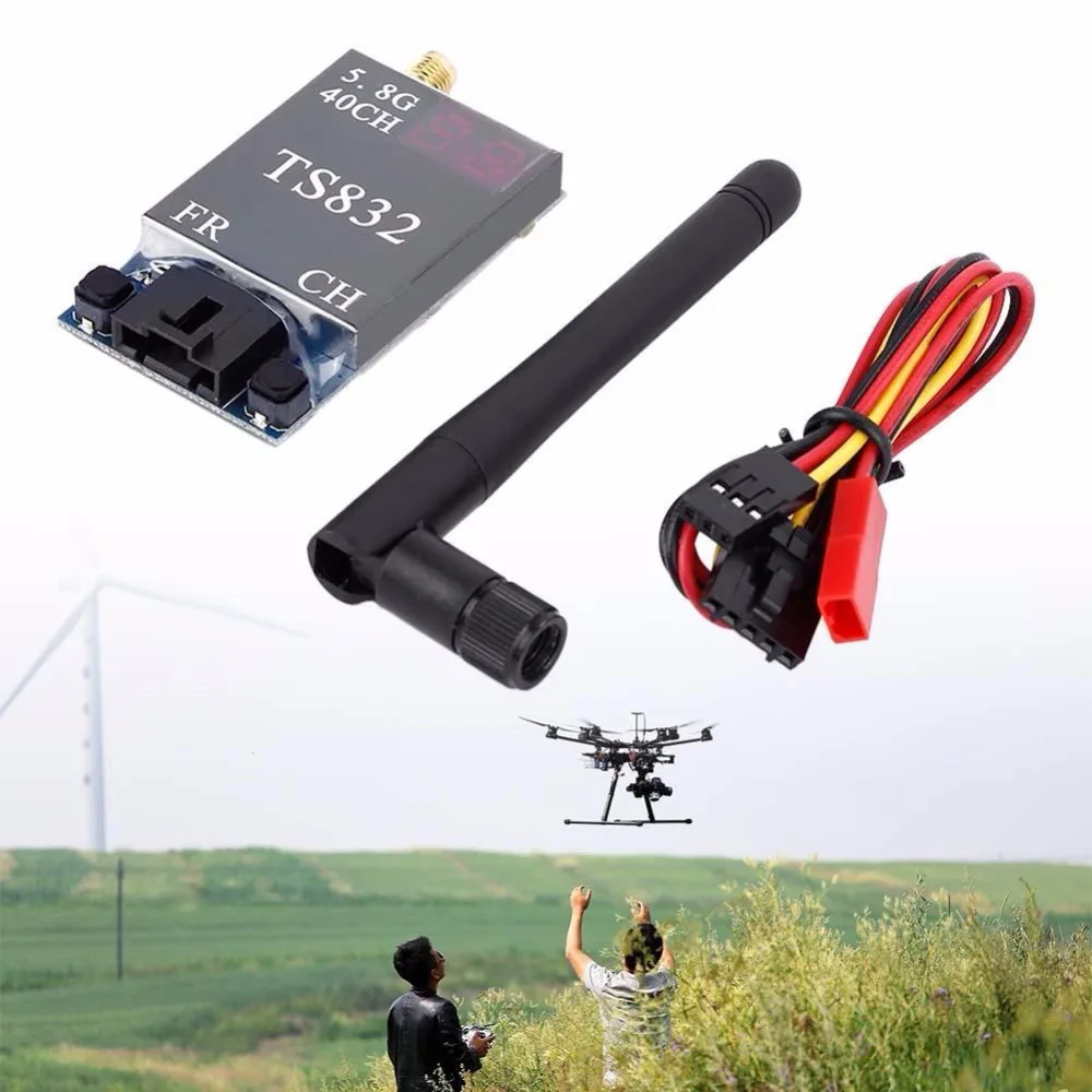 Black-5-8G-40-Channels-600MW-2db-Gain-FPV-Image-AV-Transmitter-System-TS832 (3)