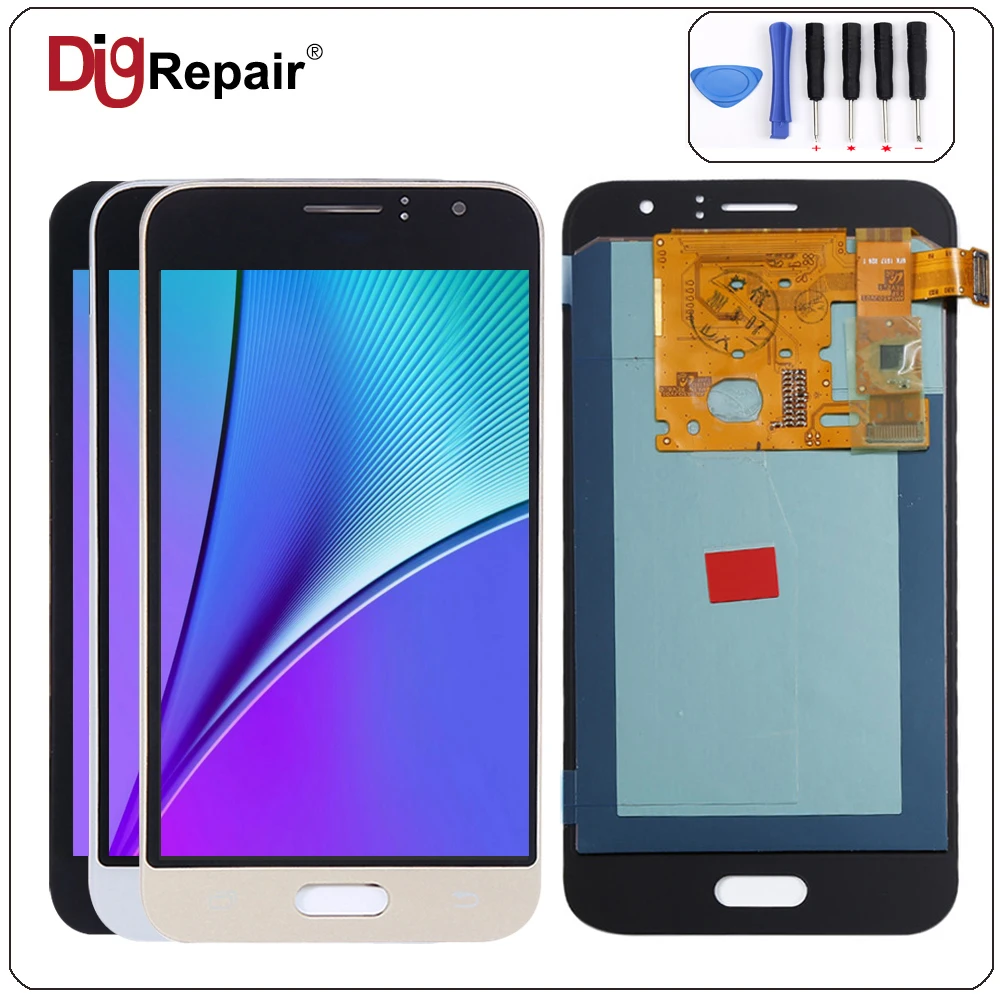 

AAA 4.5" For SAMSUNG GALAXY J120 J120F J120M J120H LCD Display Touch Screen Digitizer Assembly+repair tools Black White Gold