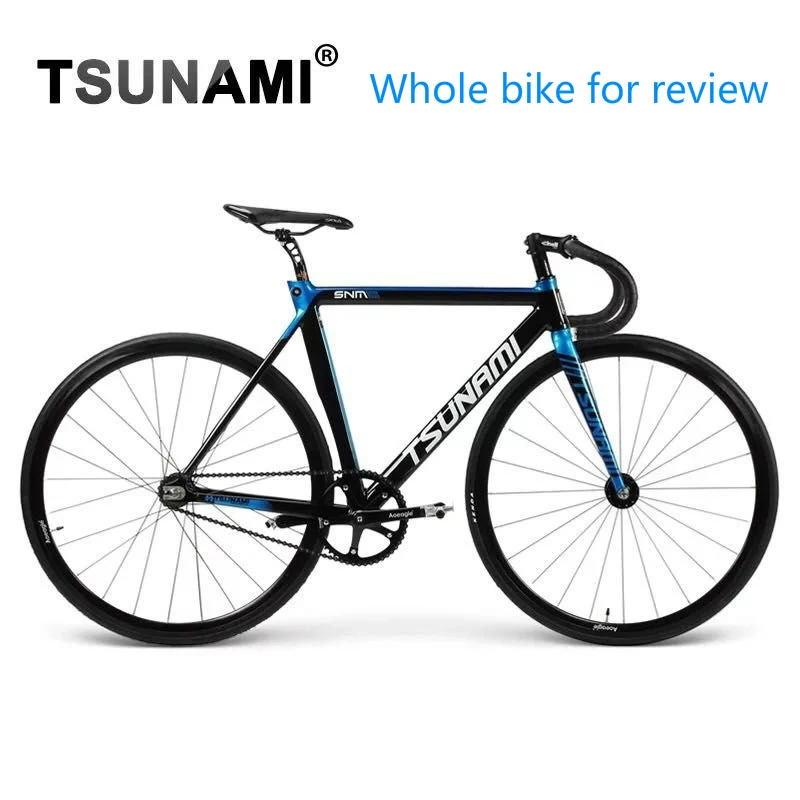Clearance TSUNAMI Aluminium Broken wind Fixed Gear Frameset Fork 700c x 52cm 54cm Fixie frame Track High Quality Bicycle Parts SNM300 14