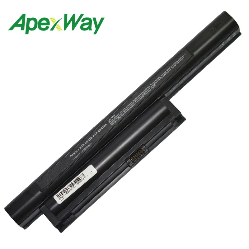 Apexway 6 ячеек ноутбук Батарея для SONY BPS22 VGP-BPS22 VGP-BPS22A для VAIO VPC-E1Z1E VPC-EA1 EA16E EA1S EA45FG/B EA1Z1E EA27EC