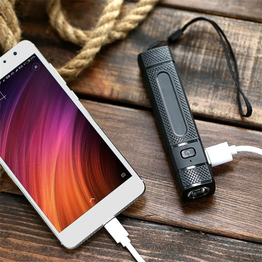 Wopow Power Bank 2600mAh With Compass LED Flashlight External Battery Fast Powerbank Portable Charger For Mobile Phones