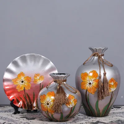 3 шт./компл. Керамика ваза европейского стиля творческие свадебные подарки украшение для ваз домашнего ремесленных - Цвет: A16
