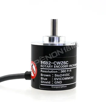 

E6B2-CWZ6C 360P/R Encoder Warranty One Year Outer Diameter 40mm Voltage 5-24VDC Solid Shaft 6mm