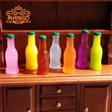 Кукольный домик Миниатюрный 1:12 столовая напитки Вино 7 шт Коктейльная Сода вода