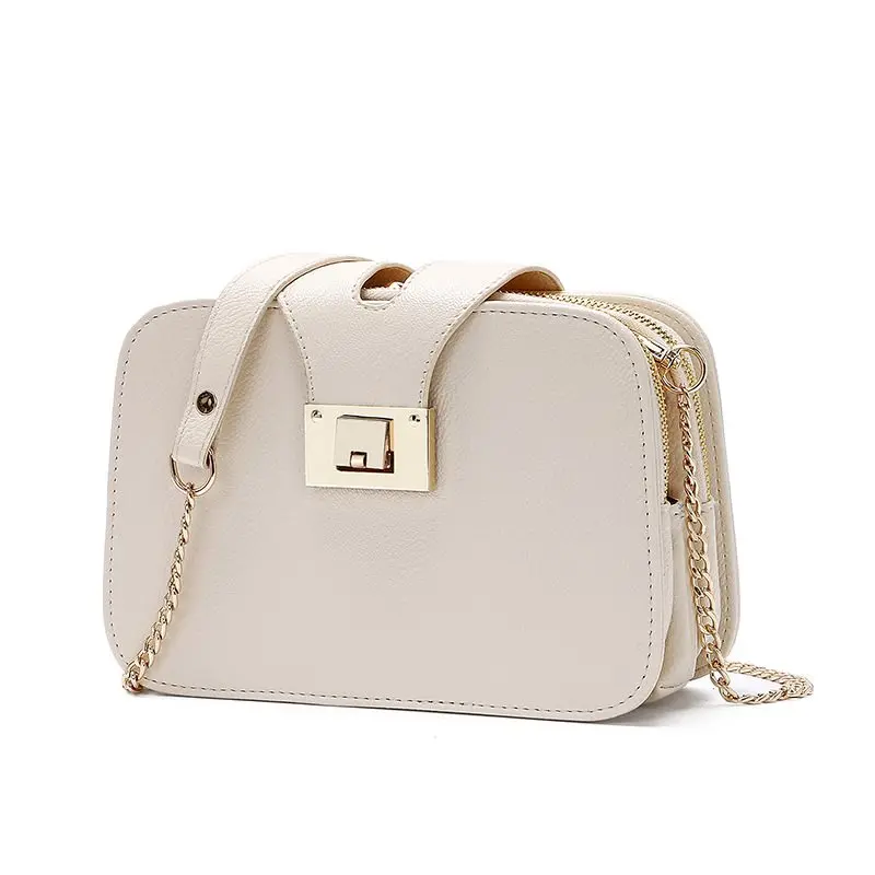 DAUNAVIA сумка через плечо, роскошные сумки, женские сумки с клапаном, дизайнерская женская кожаная сумка-мессенджер, сумки через плечо для женщин, высокое качество - Цвет: white