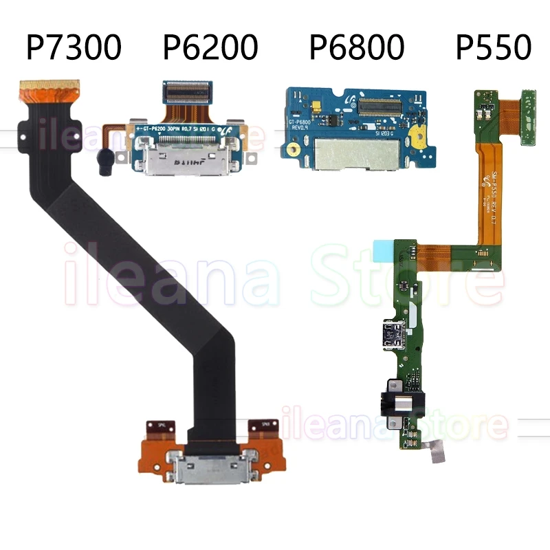 

For Samsung Galaxy Tablet Tab P6200 P6800 P550 P7300 USB Dock Connector Port Charger Board Charging Flex Cable Mic
