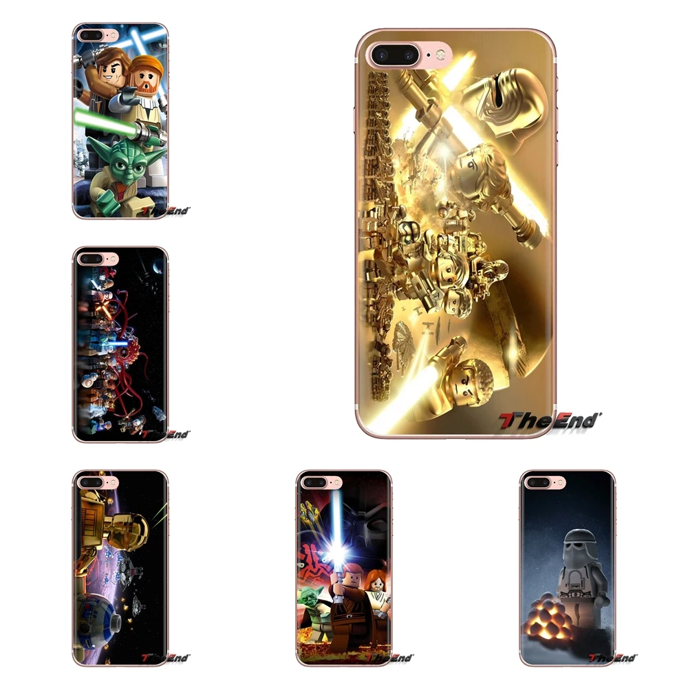 Soft TPU Covers Lego Star Wars GOLD Art Pattern For Xiaomi Mi3 Samsung A10 A30 A40 A50 A60 A70 Galaxy S2 Note 2 Grand Core Prime |