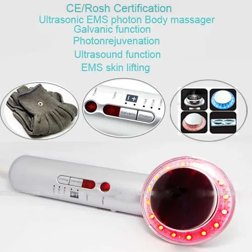 7 IN 1 Magic Gloves Galvanic Spa Ultrasonic Photon Ionic Therapy EMS Microcurrent Face And Body Slimming Massager Machine