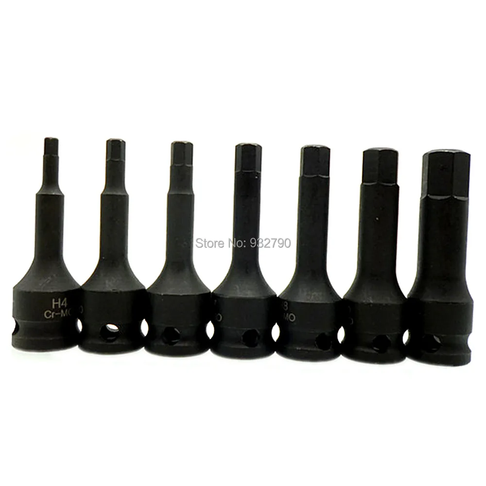 7 шт. набор ударных насадок с шестигранной головкой 3/8 дюйма|impact socket set|impact socketspline