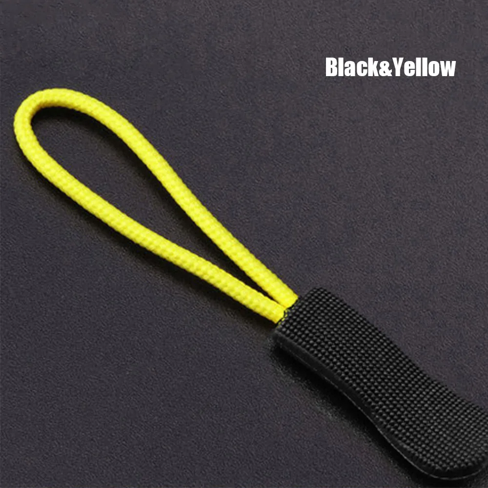 Black Yellow 2 шт. дорожная сумка, чемодан, палатка, рюкзак на молнии, потяните съемник, верёвка для упражнений, фиксатор бирки, застежка на молнии, сменный зажим, сломанная пряжка - Цвет: Black Yellow