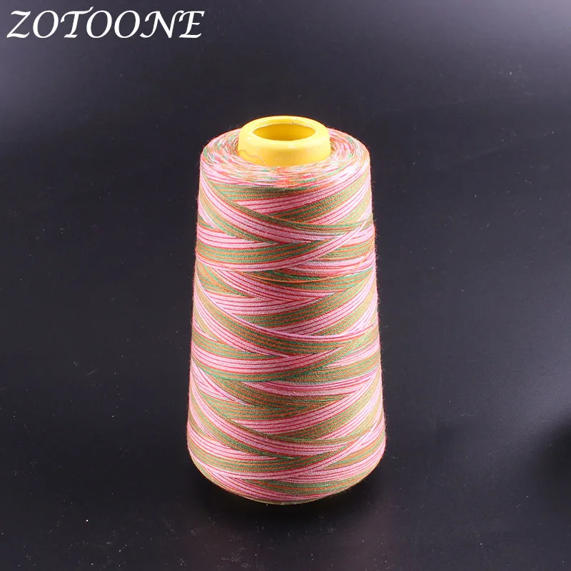 ZOTOONE швейные нитки полиэстер нитки для ручного шитья для кожаного вязания для украшения джинсов оверлокер швейная машина поставки 1500 м/рулон