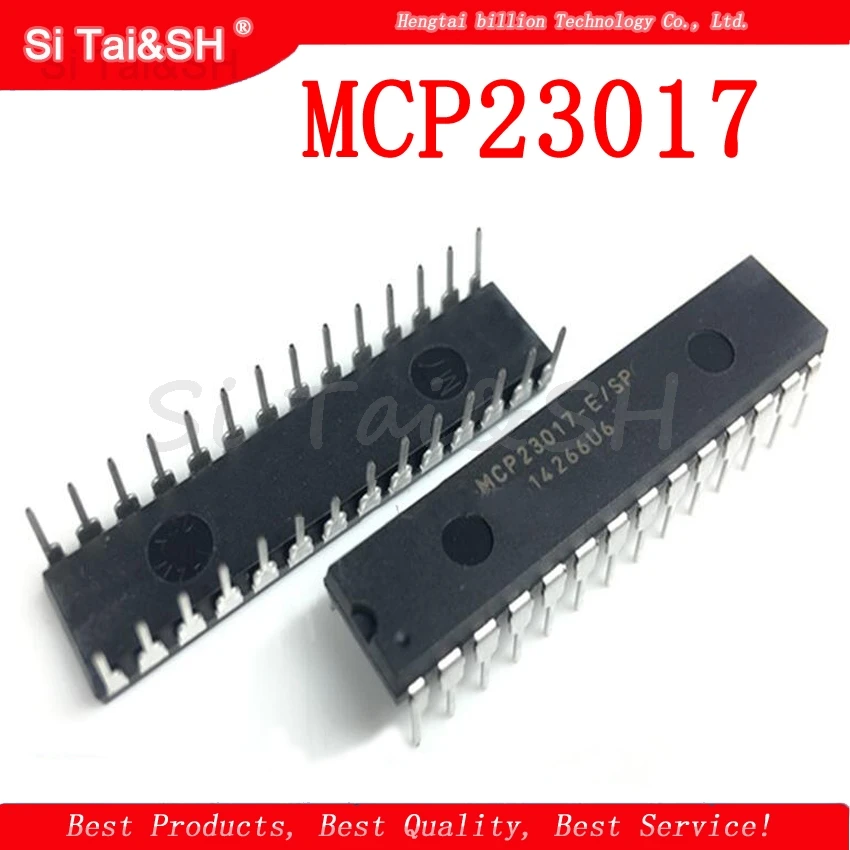 5PCS MCP23017 MCP23017-E//SO SOP-28 16-Bit I//O Expander I2C Interface IC