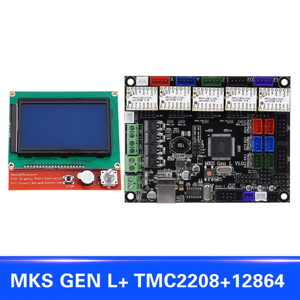 

For MKS GEN L Compatible with 12864 LCD Display Support TMC2208 Motor Driver 3D Print Kits XXM8