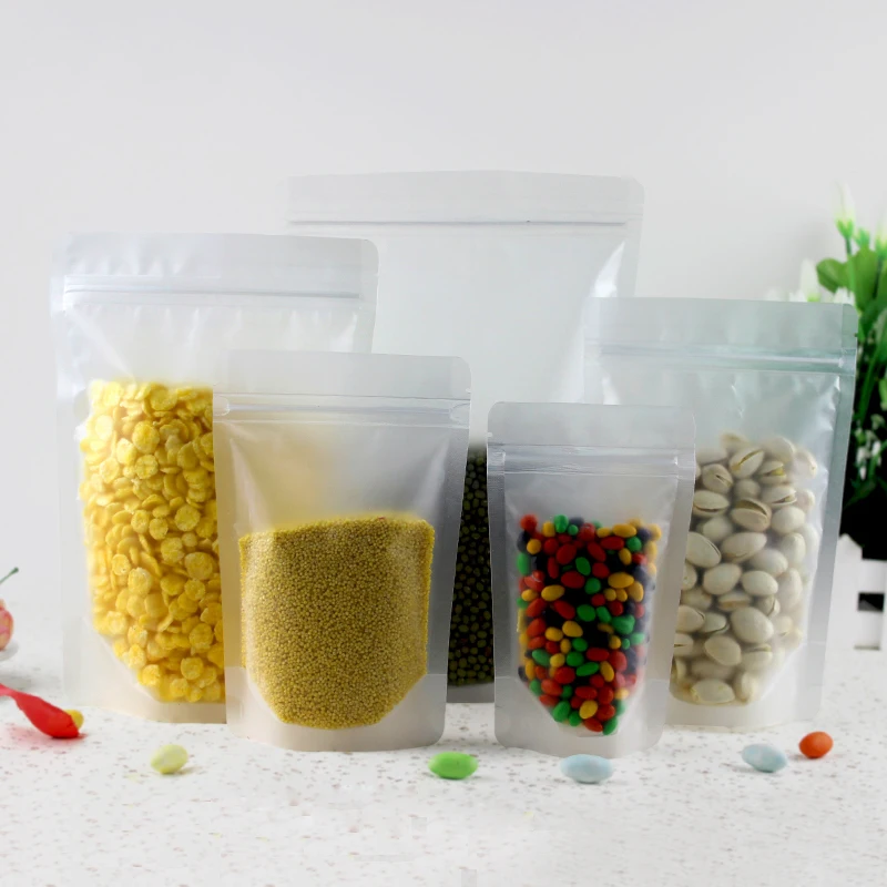 Buy Beverage ziplock Transparent frosted bags Liquid