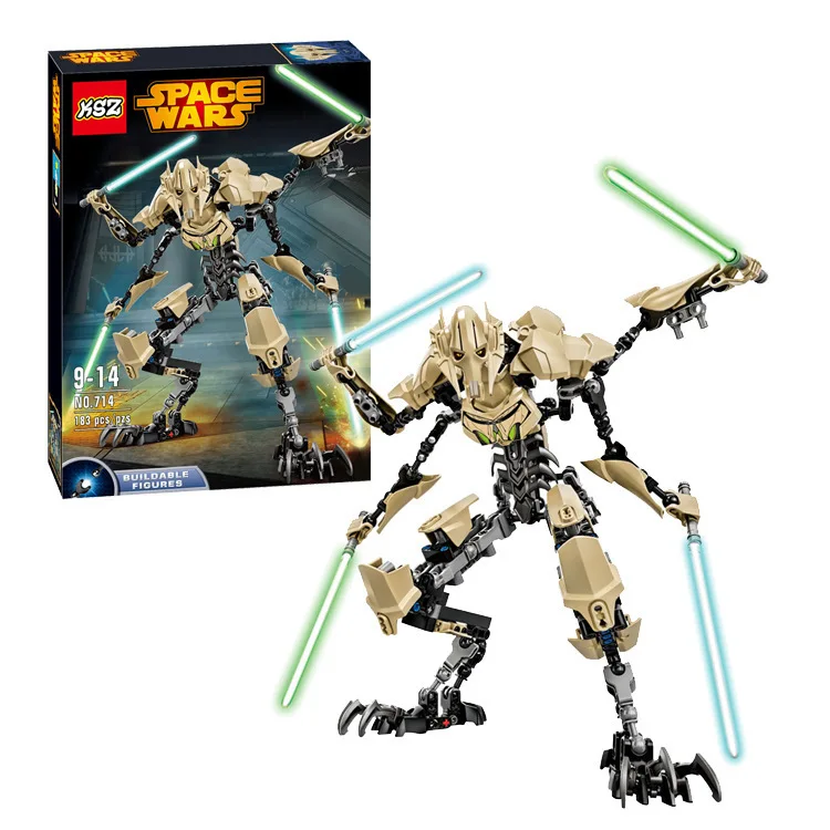 

Reedcall Star Wars 75112 General Grievous Building Kit Compatible XSZ Legoings Building Blocks Toys