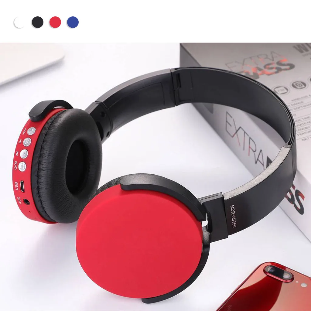VOBERRY, Bluetooth наушники, головной телефон, Спортивная поддержка для всех телефонов, лучший головной телефон, беспроводной с микрофоном, 3,5 мм, проводные игровые наушники