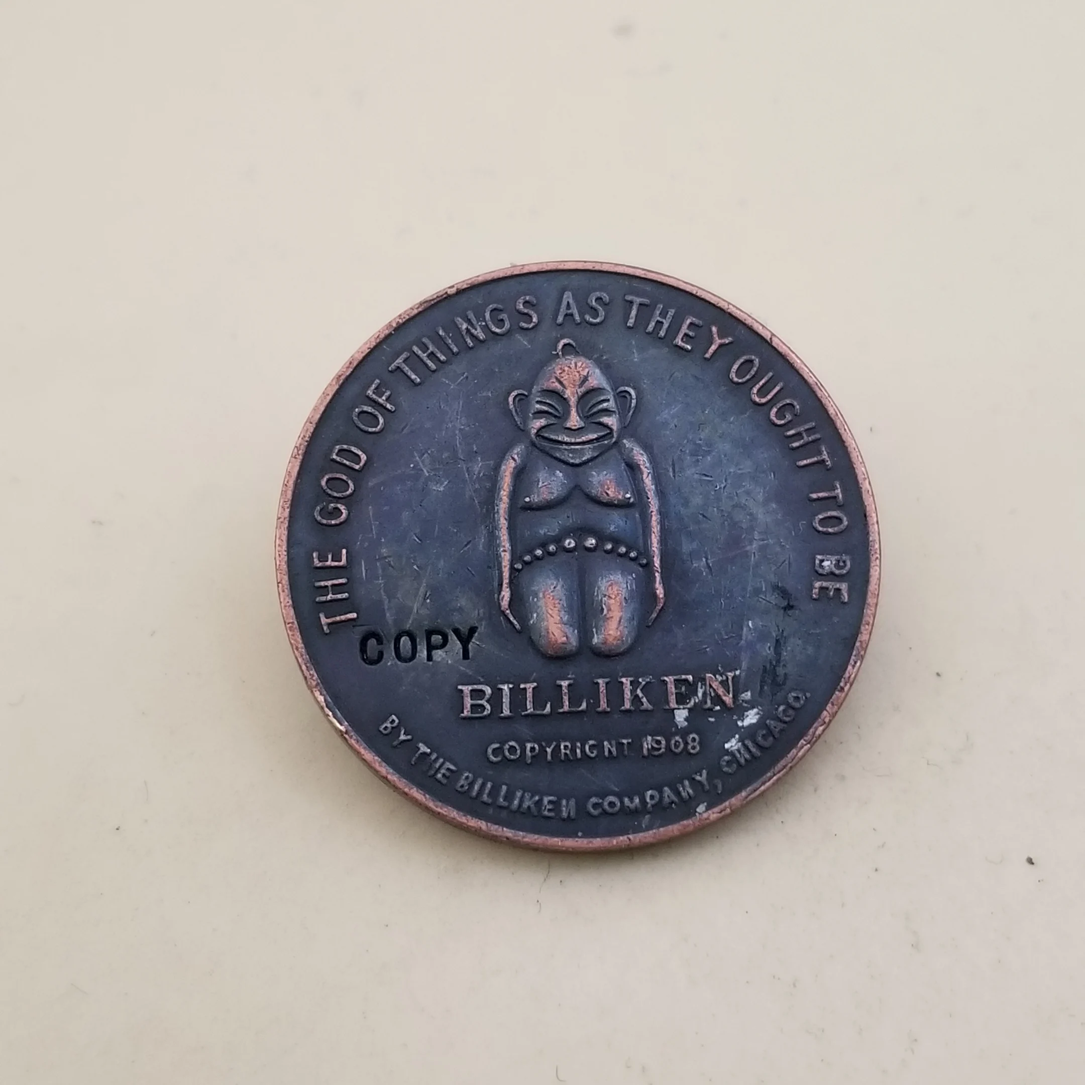 -США рекламные Жетоны маркеры Billiken на удачу памятные монеты копии | Безвалютные монеты -4000011542941