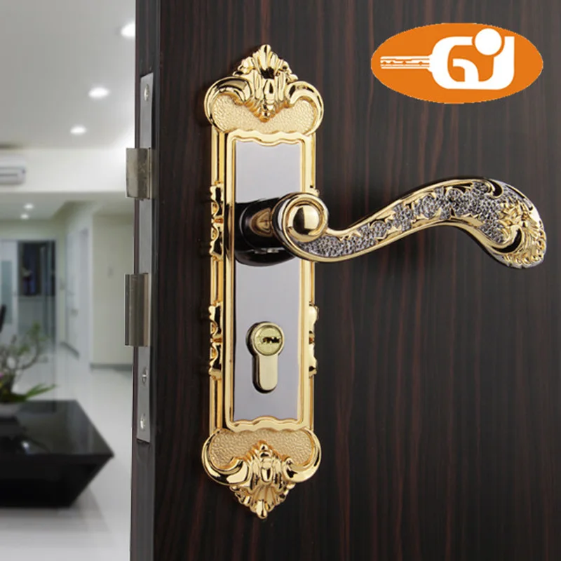 

4 bearing high-grade tuna interior room door locks Continental black titanium bearing black