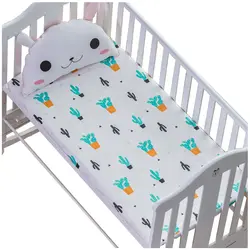 100% хлопок постельное белье кроватка оснащена Простыни детская кровать матраса мультфильм печати новорожденного Постельные